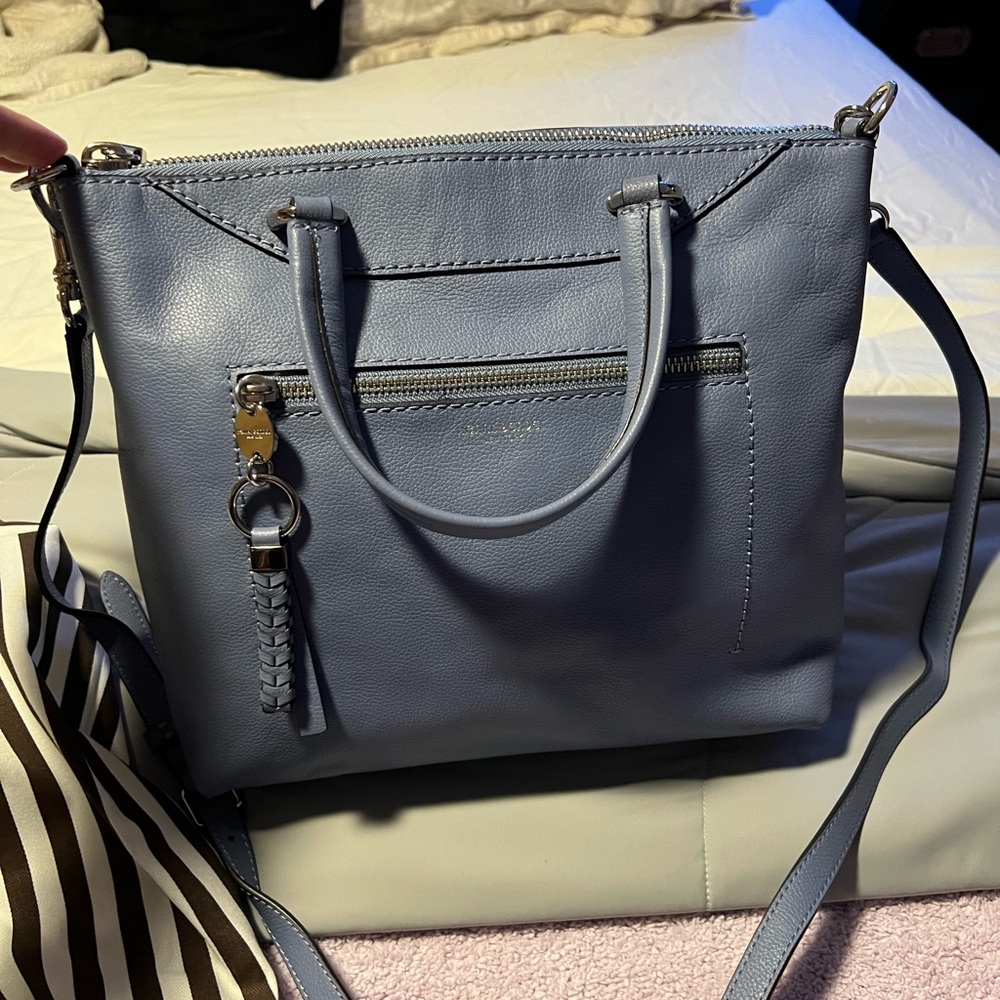 Elegant Light Blue Crossbody Bag